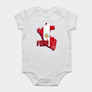 Mapa del Perú Baby Bodysuit